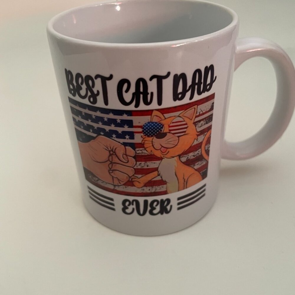 Best Cat Dad Ever Mug - Picture 5 of 7